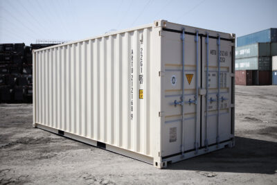 20-foot shipping container, standard-side 3/4, angle