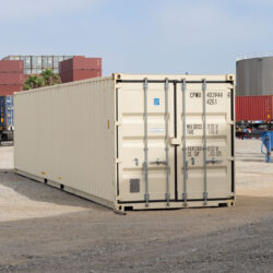 40-foot shipping container, standard-front 3/4, angle