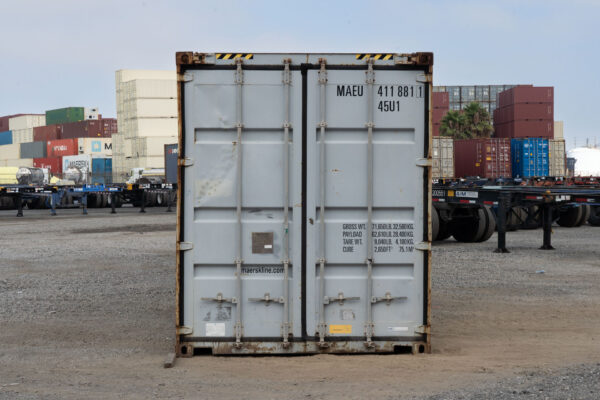 40-foot open-top shipping container-front