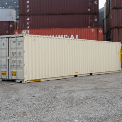 40-foot double-door shipping container-front 3/4, angle