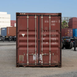 45-foot shipping container, high cube-front