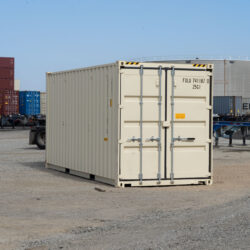 20-foot shipping container, high cube-front 3/4, angle