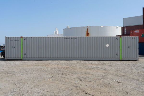 53-foot shipping container, high cube-side
