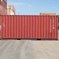 20-foot shipping container, standard - side