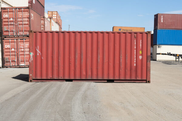 20-foot shipping container, standard - side