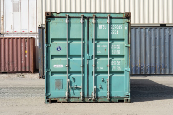 20-foot shipping container, standard - front