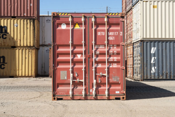 40-foot shipping container, high cube - front