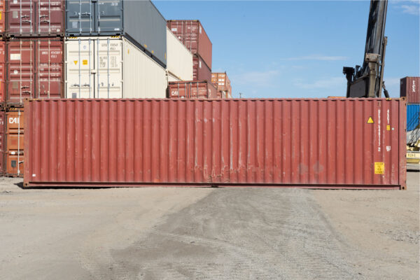 40-foot shipping container, high cube - side