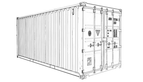 20-foot shipping containers - ISO, standard, high cube, open top, flat rack, double door